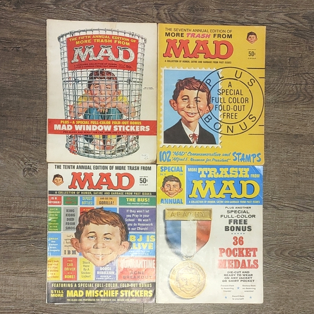 MAD Magazine Annual Edition MORE TRASH FROM MAD 1964 Good Condition Lot Of 4